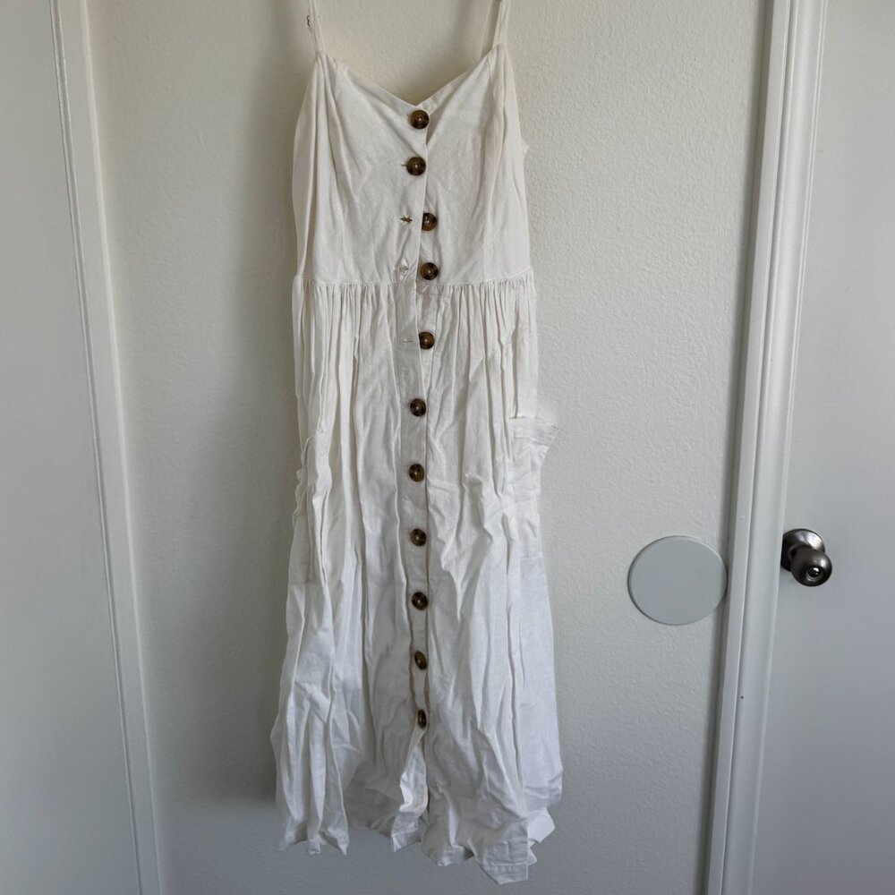 Urban Outfitters Cream Midi Dress